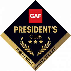 GAF President's Club Residential Award Winner logo