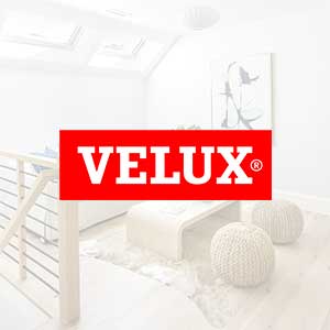 VELUX logo over a transparent white background